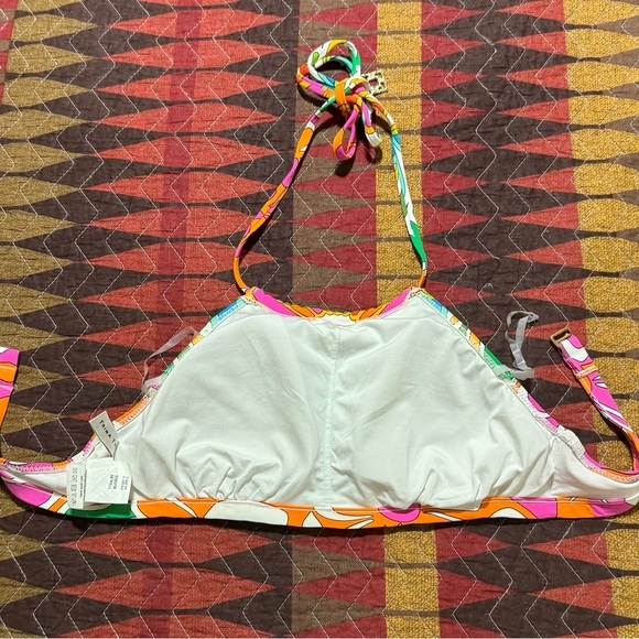Trina Turk Tamarindo High Neck Halter Swimming Top Size 6 - Picture 8 of 12
